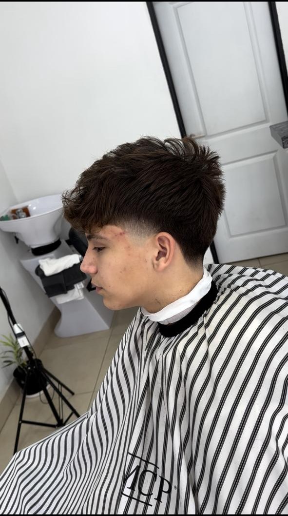 Corte texturizado con low fade